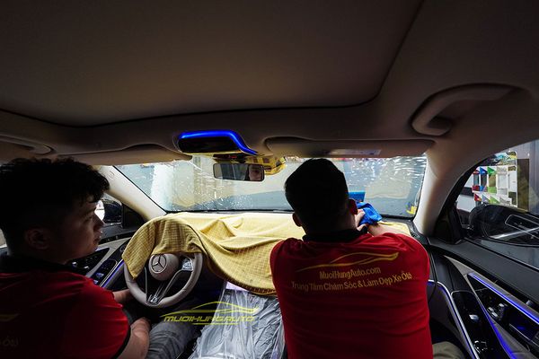 Dán Phim Cách Nhiệt 3M Chính Hãng Cho Xe Mercedes S450 2022