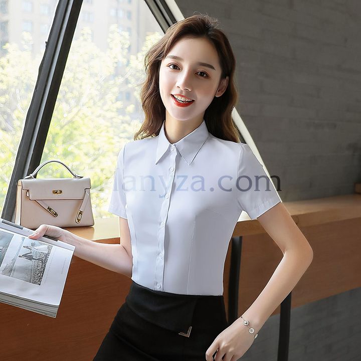 Áo sơ mi trắng ngắn tay H-356