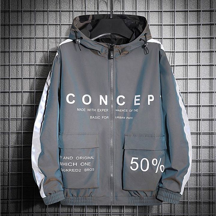 Áo khoác nam Bigsize in chữ phong cách giản dị