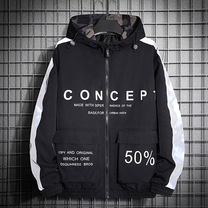 Áo khoác nam Bigsize in chữ phong cách giản dị