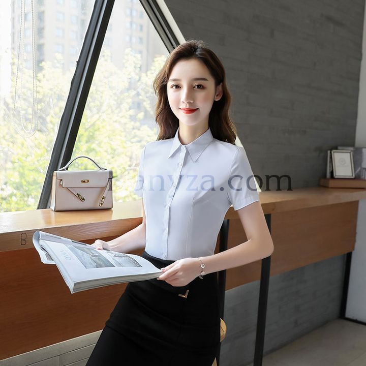 Áo sơ mi trắng ngắn tay H-356