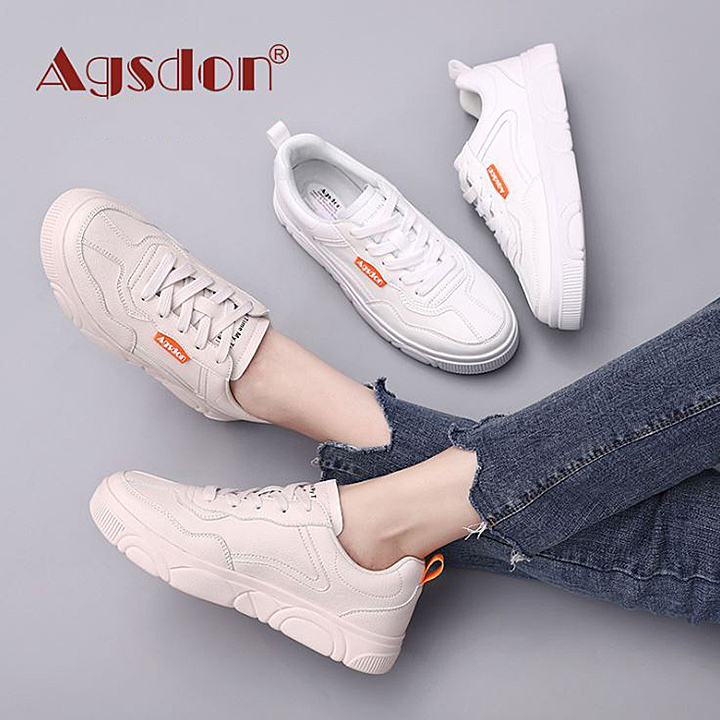 Giày thể thao nữ đế gấu 2.5cm Agsdon 9305