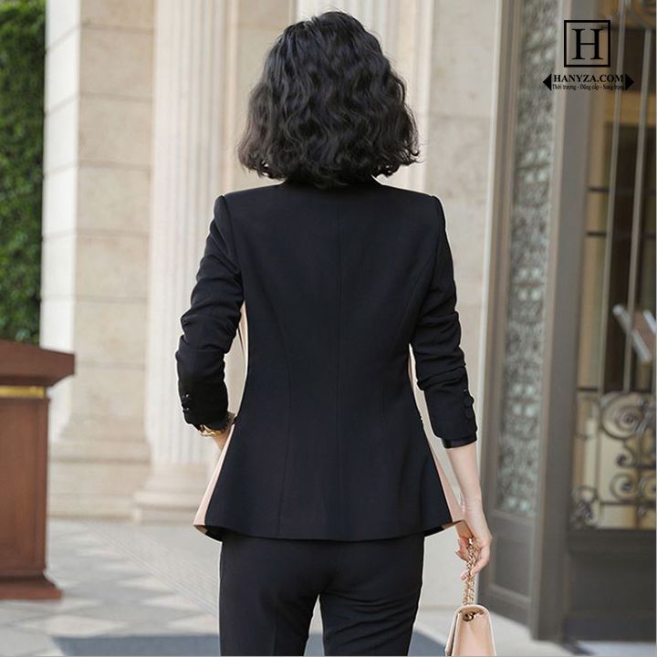 Bộ Vest nữ 3 mảnh phối màu CZOON