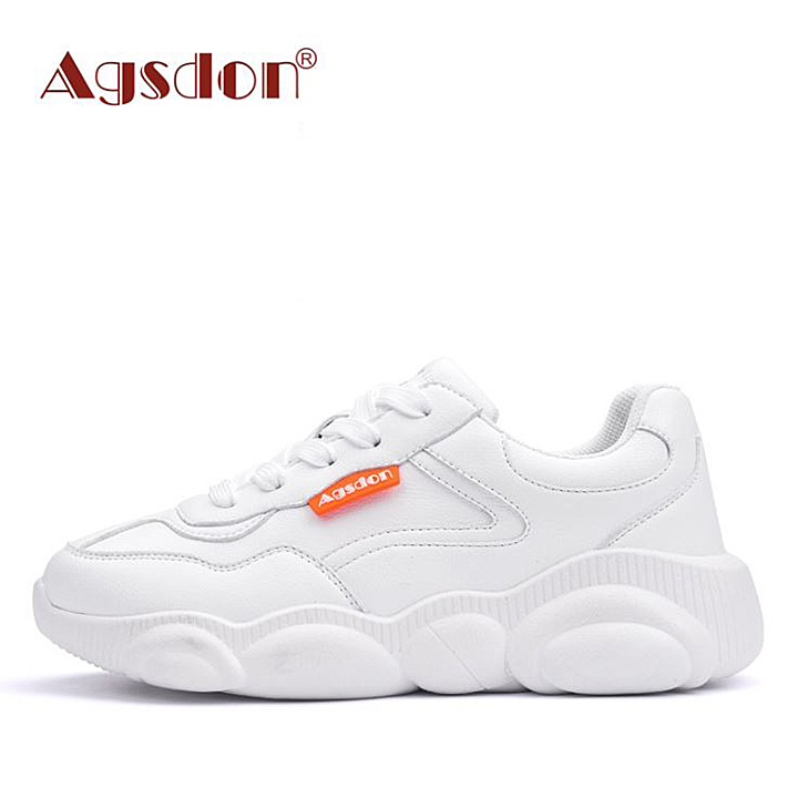 Giày thể thao nữ đế gấu cao 4cm Agsdon 9129