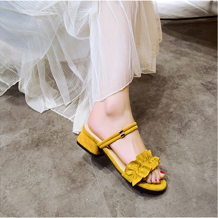 Sandal da lộn nữ thời trang