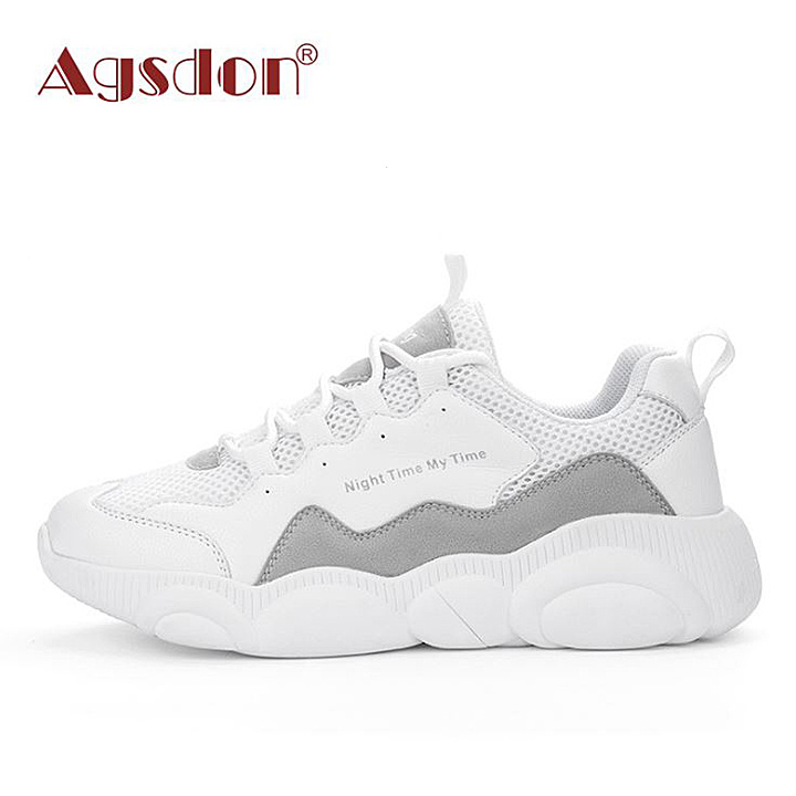 Giày thể thao nữ đế gấu Agsdon 9137