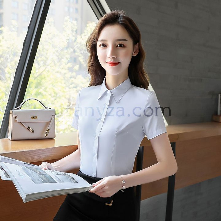 Áo sơ mi trắng ngắn tay H-356