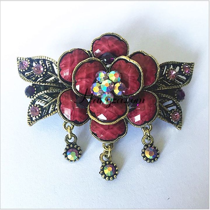 Kẹp tóc nữ hoa nhài đính đá