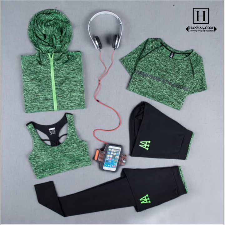 Bộ quần áo tập Yoga nữ 5 mảnh 8028