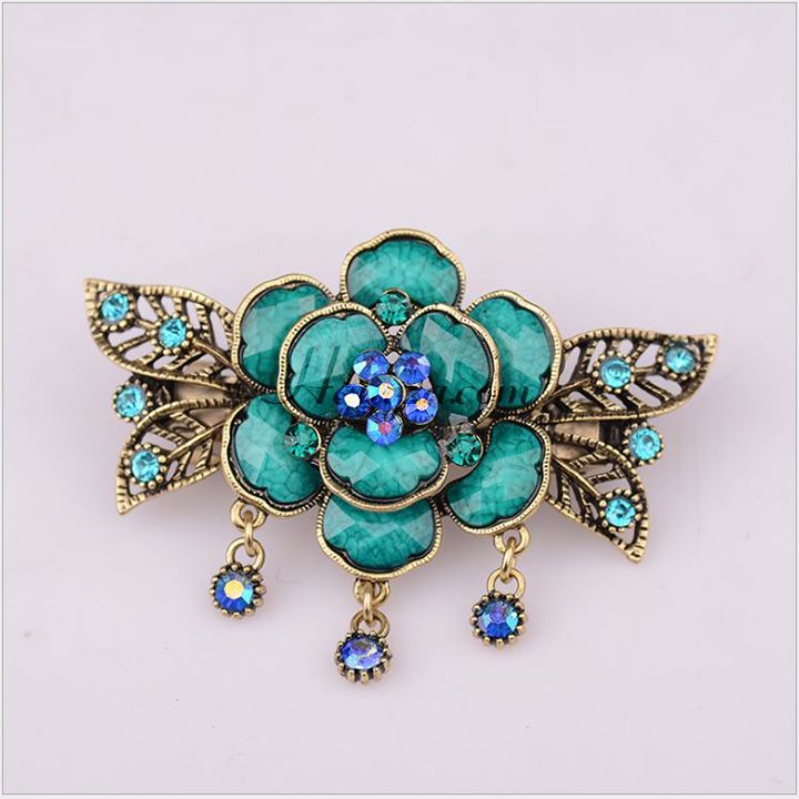 Kẹp tóc nữ hoa nhài đính đá