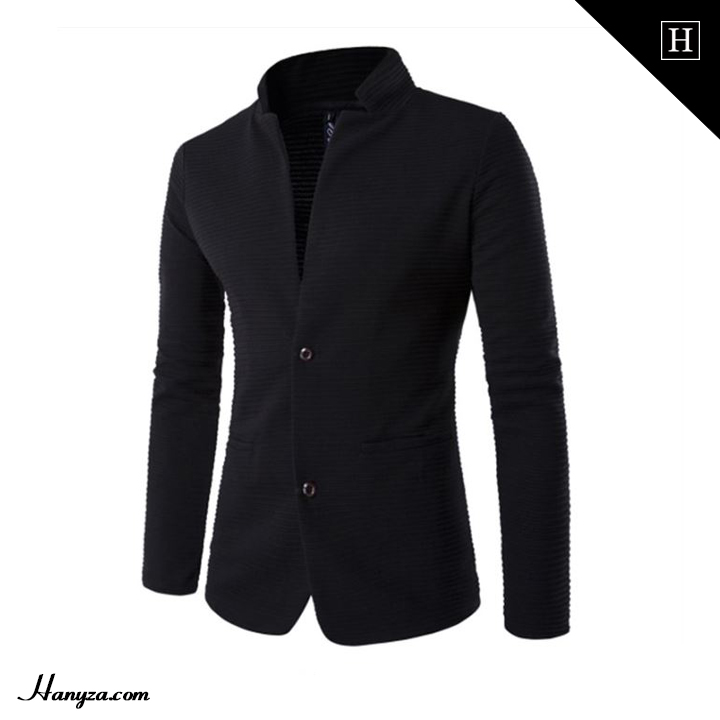 Áo khoác Blazer nam cổ trụ phong cách đơn giản