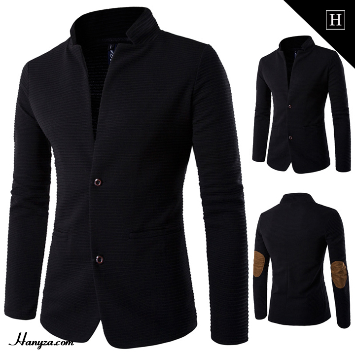 Áo khoác Blazer nam cổ trụ phong cách đơn giản