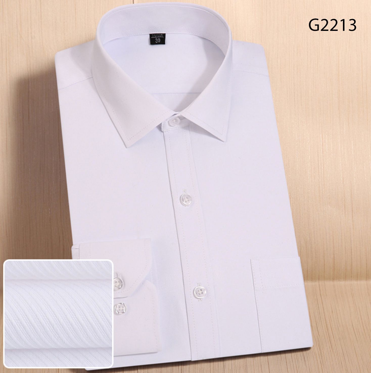 Áo sơ mi nam JR dài tay cổ bẻ G2205