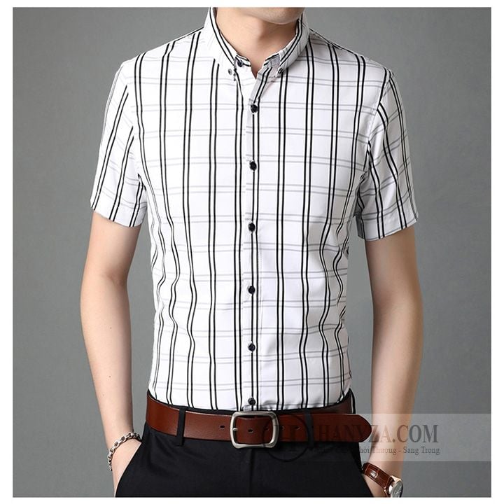 Áo sơ mi nam kẻ sọc Thời Trang Nam #5 Áo sơ mi nam kẻ sọc Thời Trang Nam