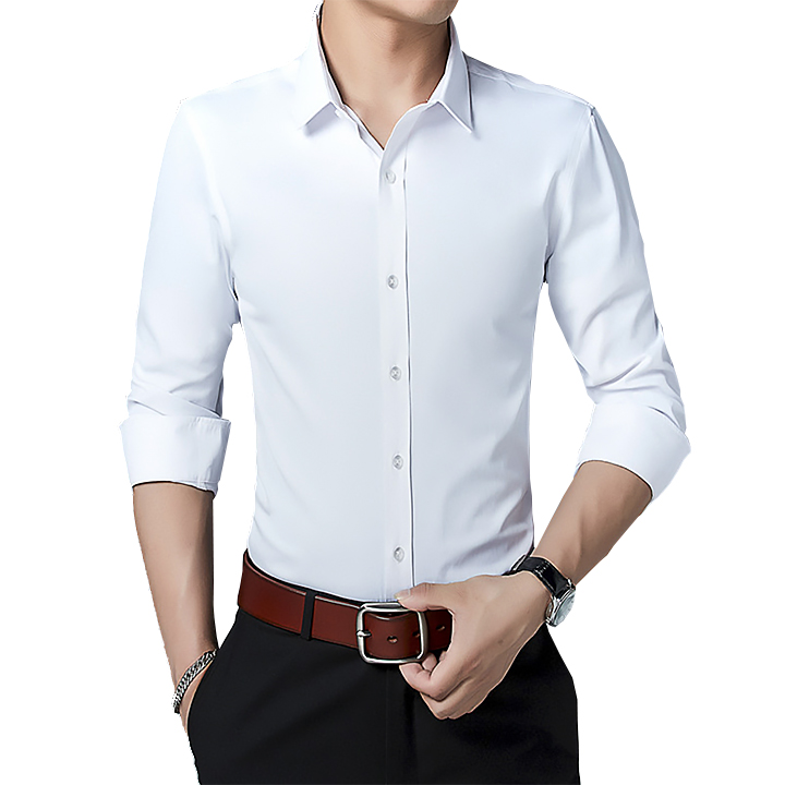 Áo sơ mi nam dài tay cổ bẻ trơn CA9500