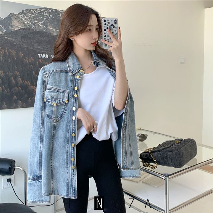 Áo khoác denim nữ thời trang HANB-JN1035