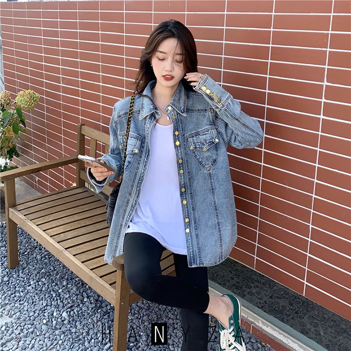 Áo khoác denim nữ thời trang HANB-JN1035