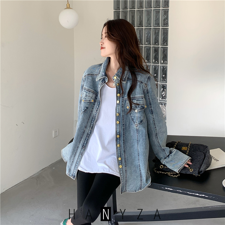 Áo khoác denim nữ thời trang HANB-JN1035