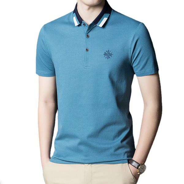 Áo Polo nam ngắn tay cổ bẻ phối màu