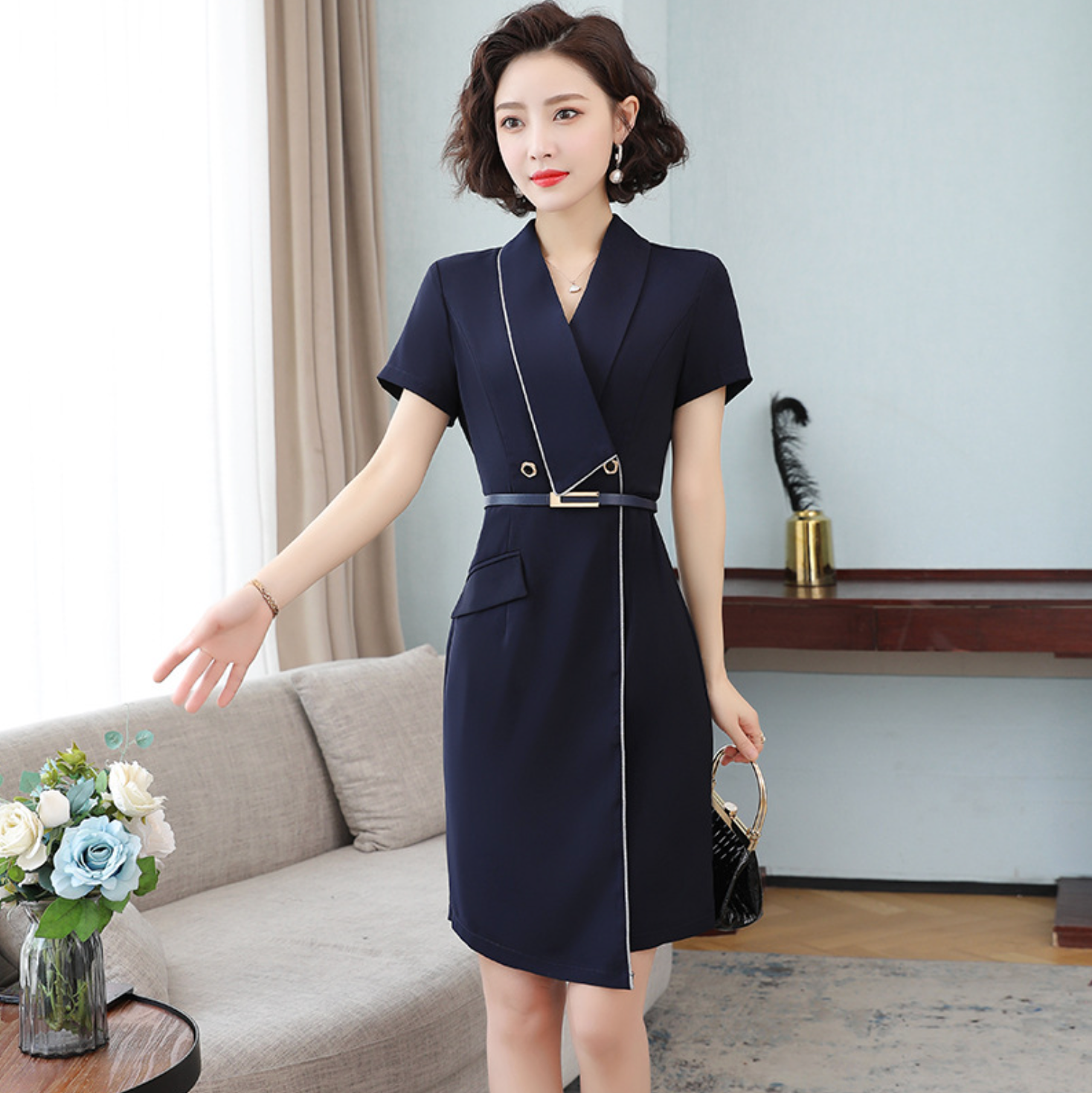 Váy linen thêu chiết eo 2021 Hồng  Công ty CP Tòhe