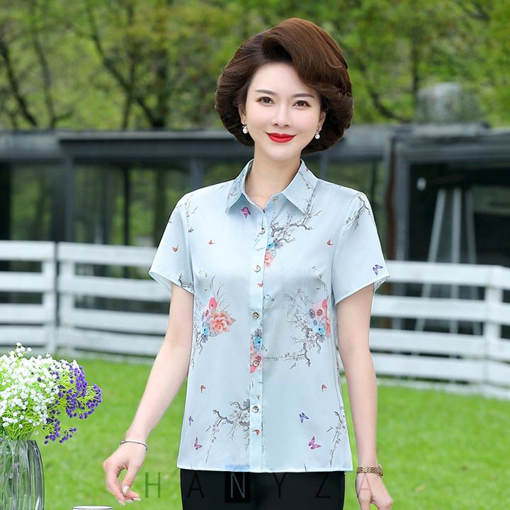 ÁO LỤA ĐẸP CHO QUÝ BÀ TRUNG NIÊN Thời Trang Giấu Bụng HQ #16 ÁO LỤA ĐẸP CHO QUÝ BÀ TRUNG NIÊN Thời Trang Giấu Bụng HQ