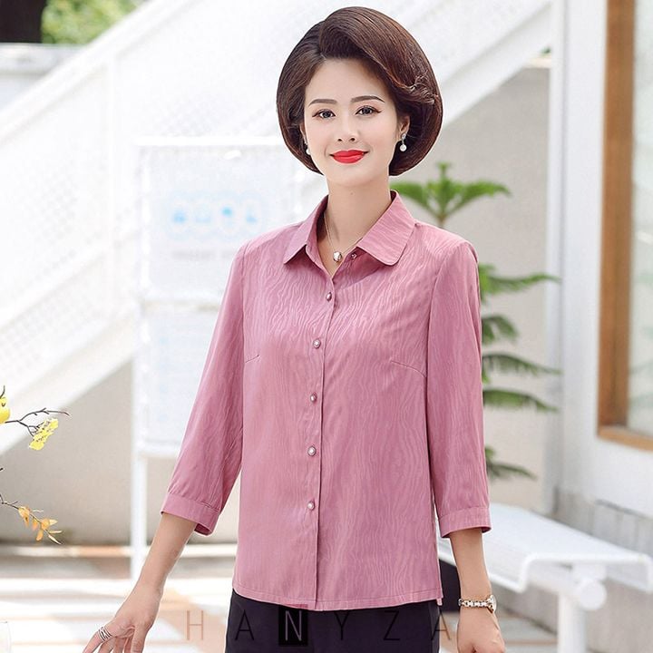 BST 10 Mẫu áo sơ mi nữ trung tuổi đáng mua nhất dành cho các quý cô #19 BST 10 Mẫu áo sơ mi nữ trung tuổi đáng mua nhất dành cho các quý cô