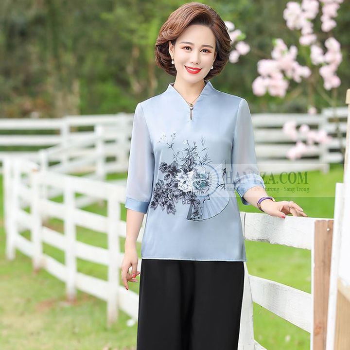 Áo sơ mi trung niên Amazing ngắn tay thời trang trung niên form rộng #35 Áo sơ mi trung niên Amazing ngắn tay thời trang trung niên form rộng