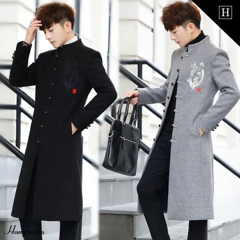 Áo dạ nam cổ tàu AZ1