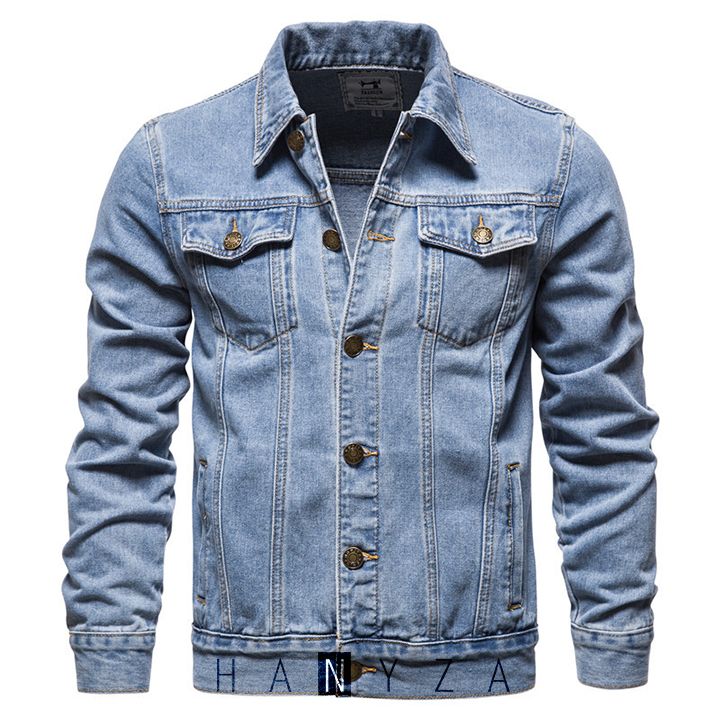 Áo khoác nam denim phong cách giản dị HANB-D1099