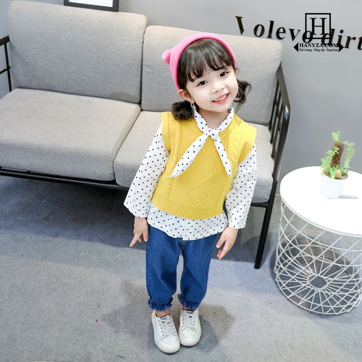 Bộ quần áo bé gái set 3 mảnh SF-Q07