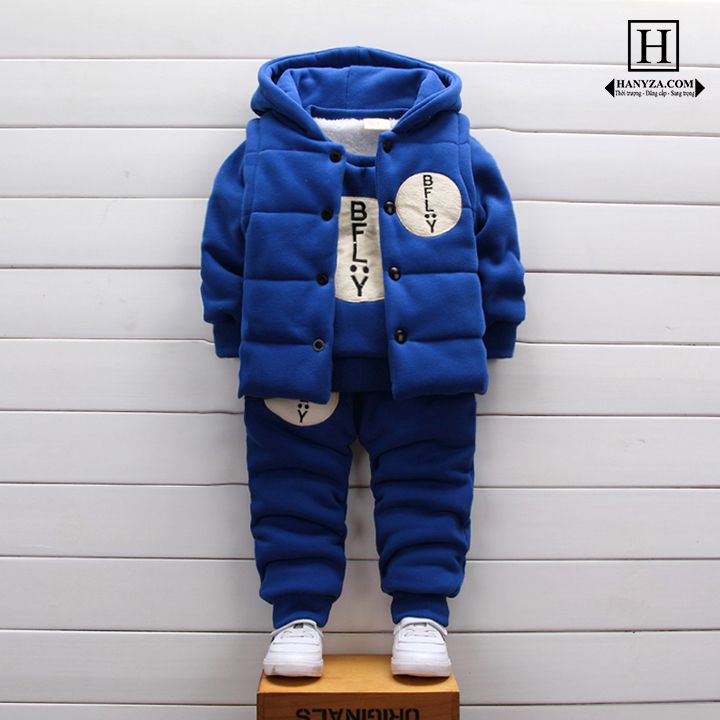 Bộ gấu 3 mảnh cho bé trai và gái từ 1-3 tuổi