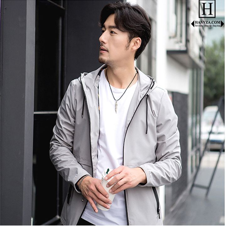 Áo khoác gió nam BEVERRY  liền mũ 17AFCS557