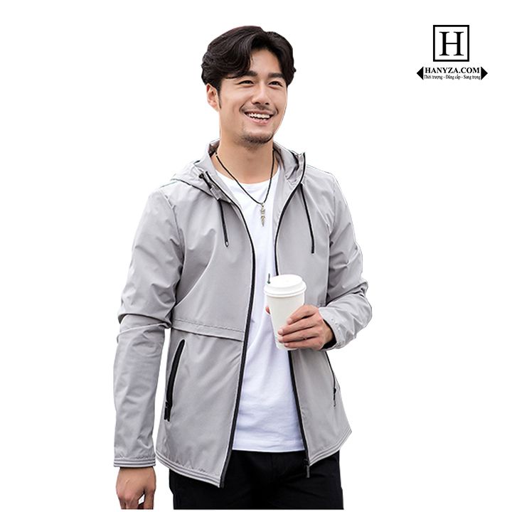 Áo khoác gió nam BEVERRY  liền mũ 17AFCS557