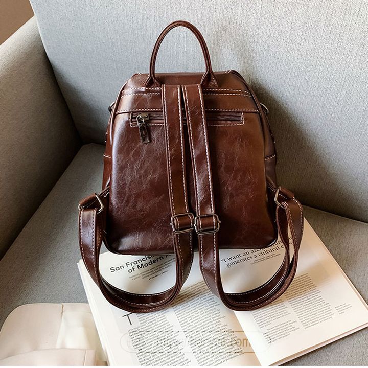 Balo nữ Zhenli da mềm đa năng phong cách retro