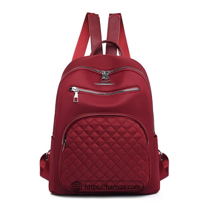 Balo nữ Zhenli phối da PU vân quả vải