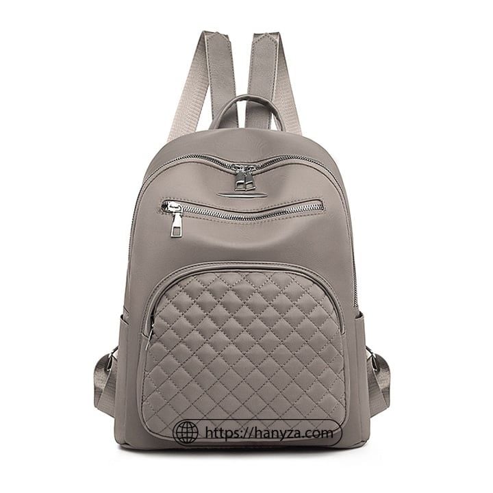 Balo nữ Zhenli phối da PU vân quả vải