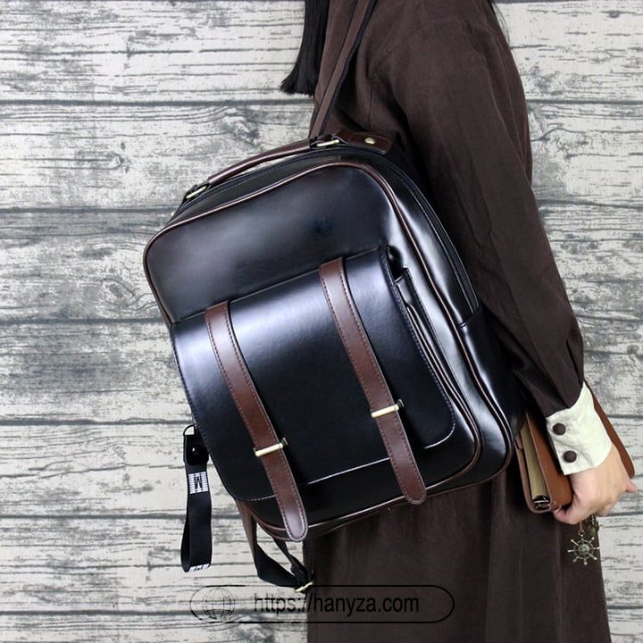 Balo nữ Retro kiểu dáng sinh viên cỡ lớn