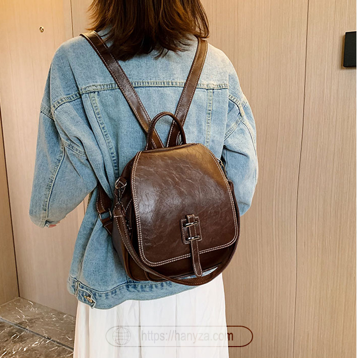 Balo nữ Zhenli da mềm đa năng phong cách retro