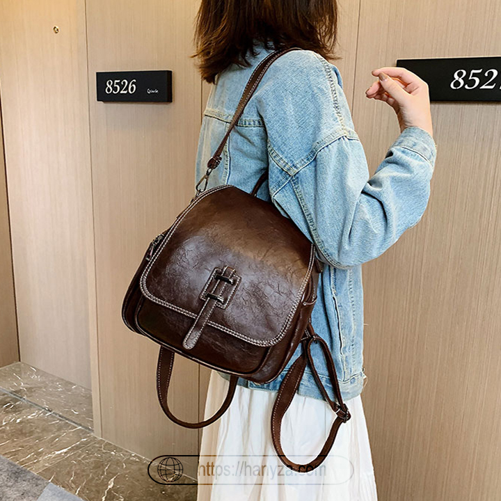 Balo nữ Zhenli da mềm đa năng phong cách retro
