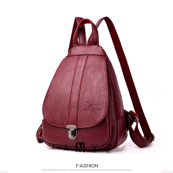 Balo nữ da bò thời trang phong cách Âu Mỹ HXK-1262