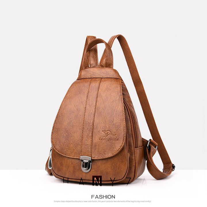 Balo nữ da bò thời trang phong cách Âu Mỹ HXK-1262