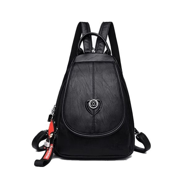 Balo nữ da bò Hanyza đính trái tim HXK-1621