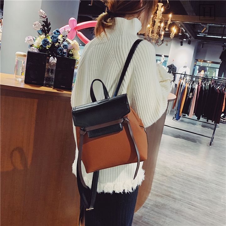 Ba lô nữ dáng vuông phong cách đơn giản HAN-1190