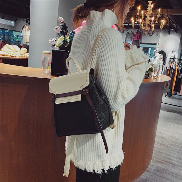 Ba lô nữ dáng vuông phong cách đơn giản HAN-1190