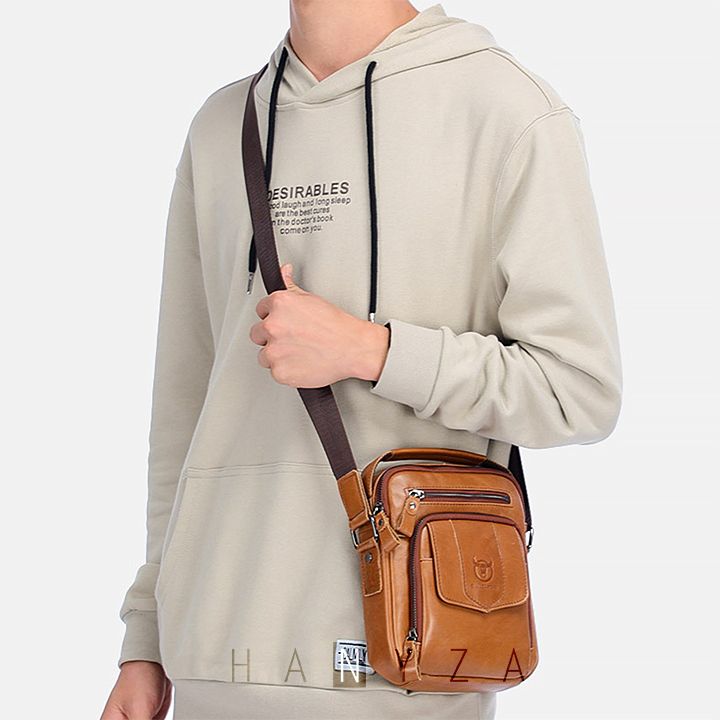 Túi đeo chéo nam da bò BULLCAPTION 777