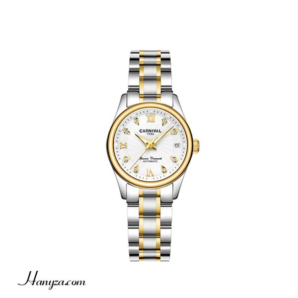 Đồng hồ cơ nữ CARNIVAL số la mã đính đá LS-8830