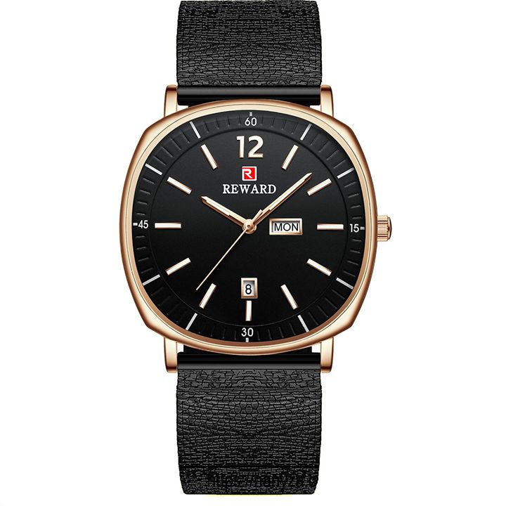 Đồng hồ doanh nhân nam mặt vuông siêu mỏng