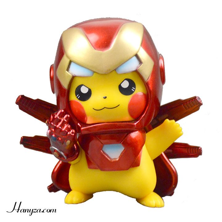 Pikachu cospaly Avenger Marvel trang trí ô tô, bàn làm việc