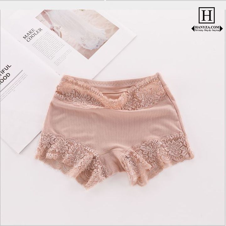 Quần bảo hộ nữ phối ren cạp cao 8295