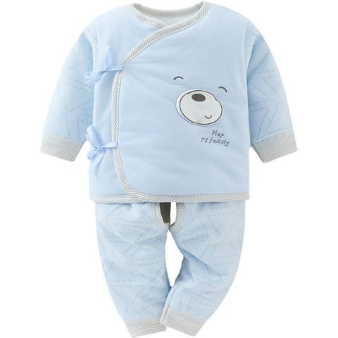 Bộ áo và quần chần bông trẻ sơ sinh HANB-BB1908